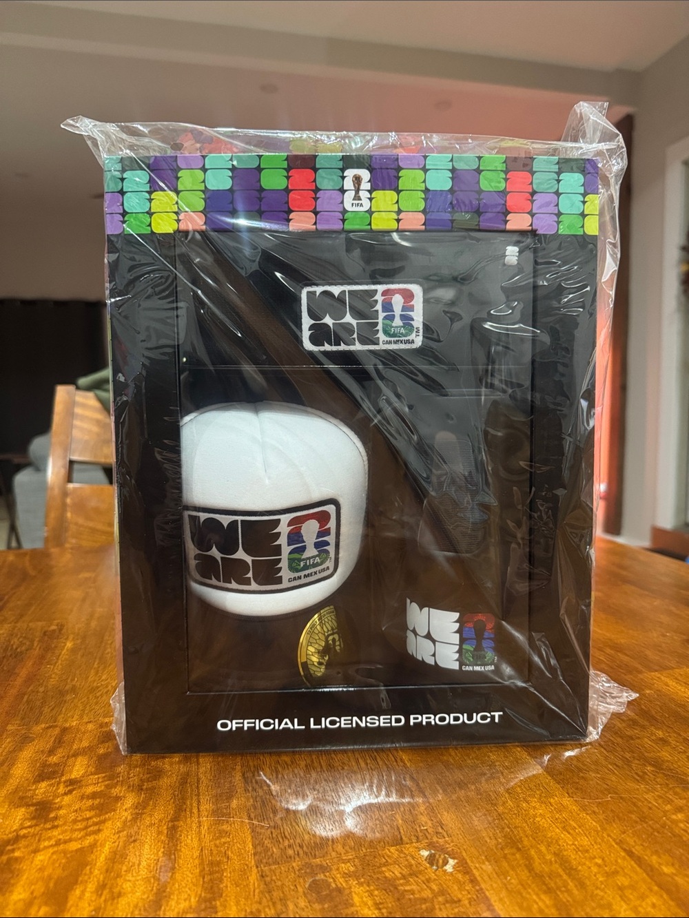 NIB FIFA Black 3 Piece Gift Set; Trucker Hat, PB1 Patch Beanie and 20oz Tumbler
